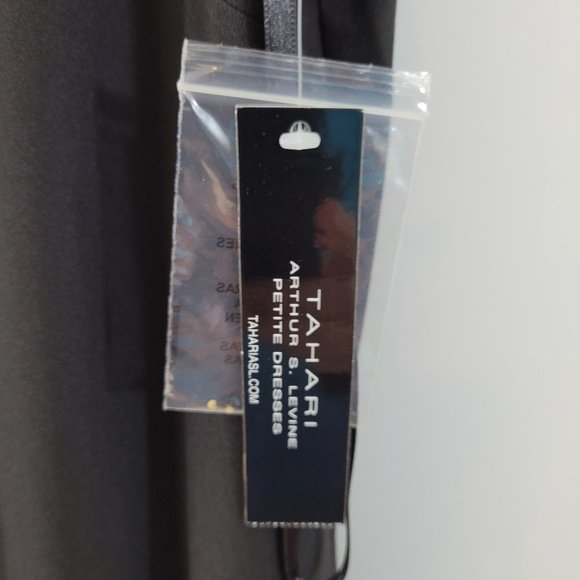 Tahari Petite Fringe Sleeveless Dress - Picture 4 of 6